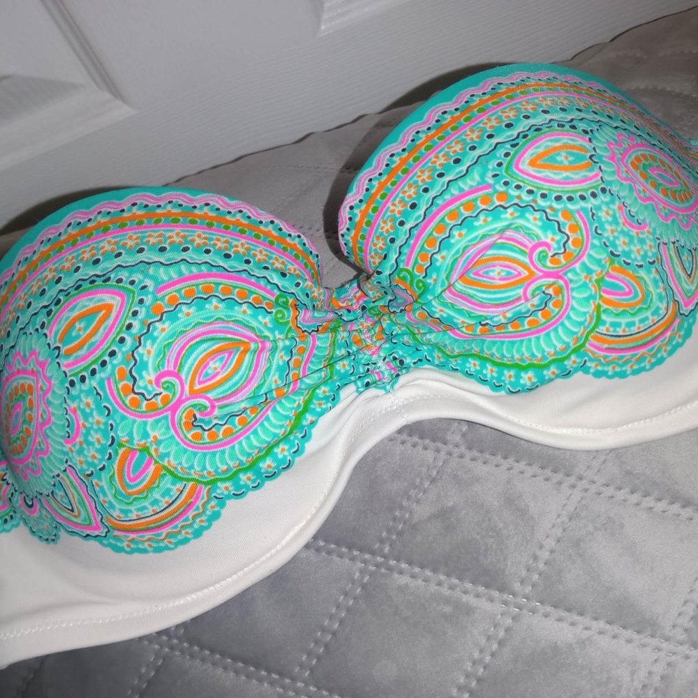 Cute Floral Colorful Victoria Secret Swimsuit Top